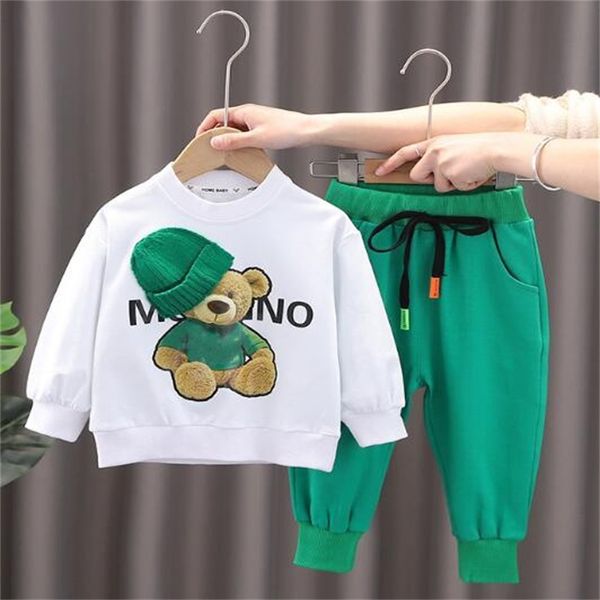 children boys girls clothing sets spring autumn cartoon cotton sweatshirt with pants two-piece set tracksuit kids baby clothes, White
children boys girls clothing sets spring autumn cartoon cotton sweatshirt with pants two-piece set tracksuit kids baby clothes, White