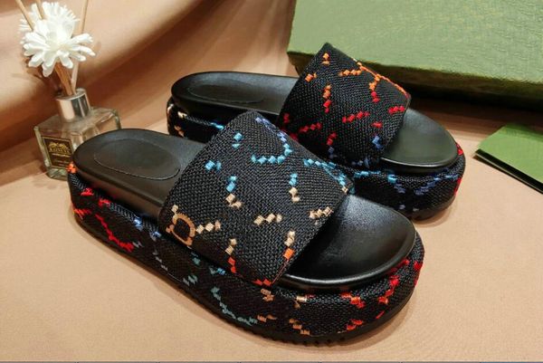 womens slipper fashion embroidered canvas summer designer slides slip thick sole slippers girls canvas covered platform sandals big size 35-, Black
womens slipper fashion embroidered canvas summer designer slides slip thick sole slippers girls canvas covered platform sandals big size 35-, Black