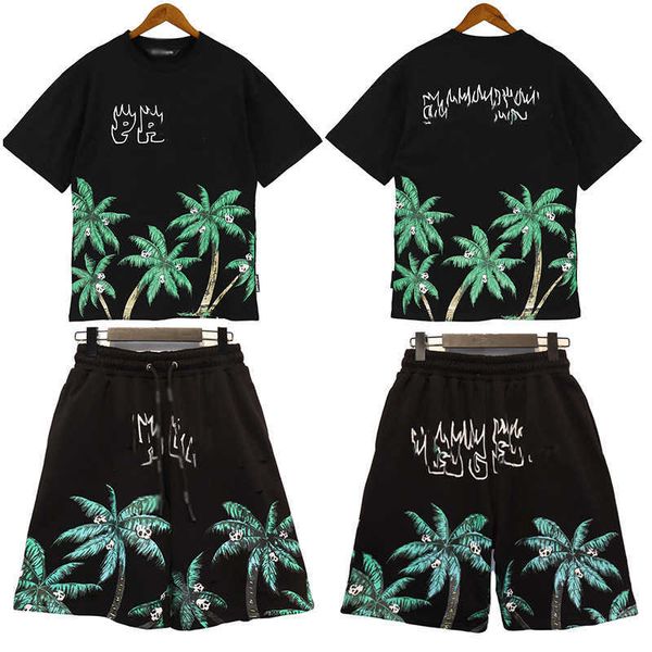 men's tracksuits suit angel spring and summer new men's palm tree printing set of cotton high street trend of men and women with t, Gray
men's tracksuits suit angel spring and summer new men's palm tree printing set of cotton high street trend of men and women with t, Gray