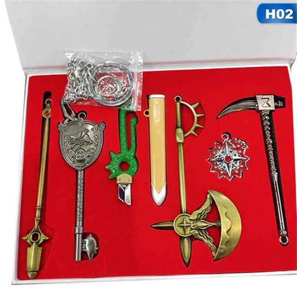 6pcs lot japan nanatsu no taizai dragon's sin of wrath sword keychains anime the seven deadly sins escanor axe keyring holder177c, Silver
6pcs lot japan nanatsu no taizai dragon's sin of wrath sword keychains anime the seven deadly sins escanor axe keyring holder177c, Silver