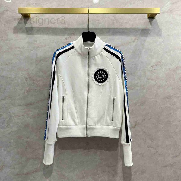 women's jackets designer heavy duty sequins, side stripes, woven straps, stand up collar jacket, women's small fragrant zipper, ra, Black;brown
women's jackets designer heavy duty sequins, side stripes, woven straps, stand up collar jacket, women's small fragrant zipper, ra, Black;brown