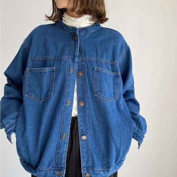 Autumn Loose Slim Design Workwear Oversized Jean Crop Denim Cowboy Jacket Women' Versatile Top Women Coats Japan Korea Y2k Top, Navy blue
Autumn Loose Slim Design Workwear Oversized Jean Crop Denim Cowboy Jacket Women' Versatile Top Women Coats Japan Korea Y2k Top, Navy blue