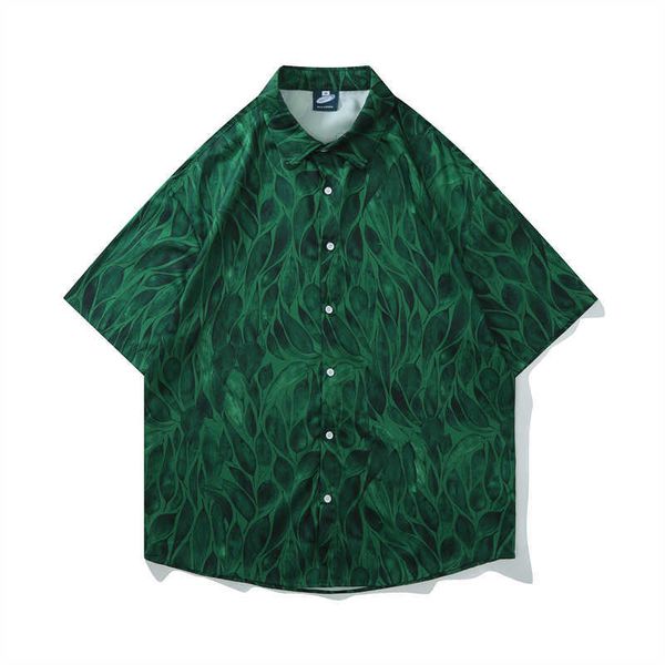 men's casual shirts leafy vintage short sleeve shirts men's and women's casual handsome resort beach shirts for summer j23041, White;black
men's casual shirts leafy vintage short sleeve shirts men's and women's casual handsome resort beach shirts for summer j23041, White;black