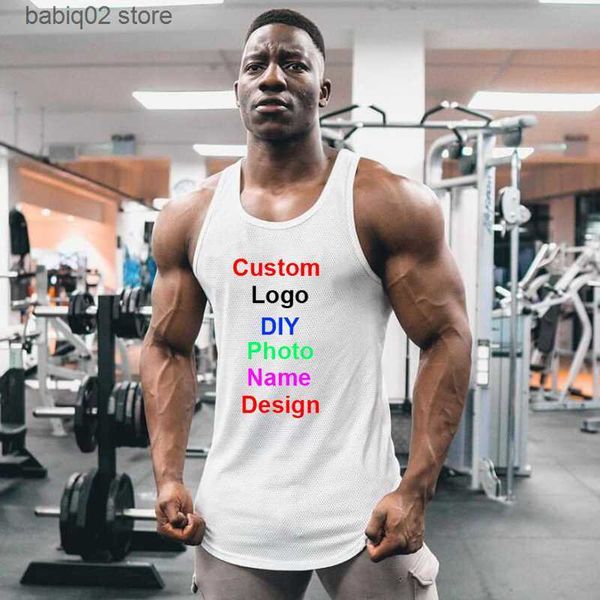 men' tank p own design customized mens quick dry mesh fitness clothing gym stringer tank men bodybuilding vest workout shirt t230417, White;black
men' tank p own design customized mens quick dry mesh fitness clothing gym stringer tank men bodybuilding vest workout shirt t230417, White;black