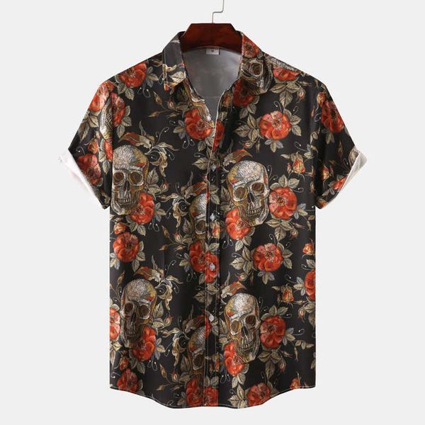 men's casual shirts funny ghost print halloween shirt men short sleeve button down haiian shirts mens casual holiday cosplay clothing c, White;black
men's casual shirts funny ghost print halloween shirt men short sleeve button down haiian shirts mens casual holiday cosplay clothing c, White;black