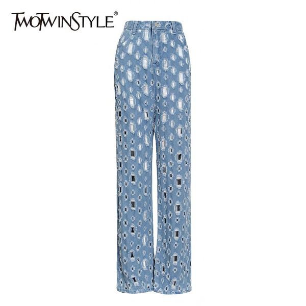 jeans twotwinstyle hole hollow out tassel denim trousers women high waist streetwear straight slim pants 2020 summer fashion new, Blue
jeans twotwinstyle hole hollow out tassel denim trousers women high waist streetwear straight slim pants 2020 summer fashion new, Blue