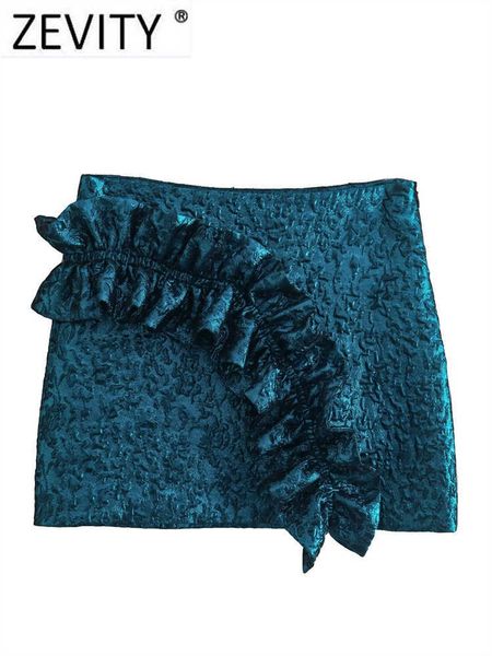 skirts zevity new women fashion pleat ruffles design texture mini skirt faldas mujer female chic side zipper slim vestidos qun3101 j230417, Black 
skirts zevity new women fashion pleat ruffles design texture mini skirt faldas mujer female chic side zipper slim vestidos qun3101 j230417, Black