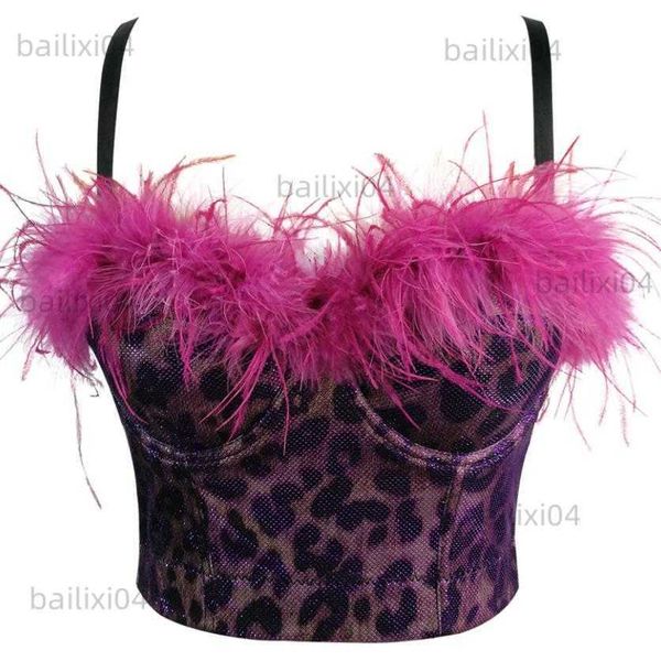 women's tanks camis feather camisole female underwear leopard print bra corset cropped nightclub party tanks stage clothing for women t, White
women's tanks camis feather camisole female underwear leopard print bra corset cropped nightclub party tanks stage clothing for women t, White