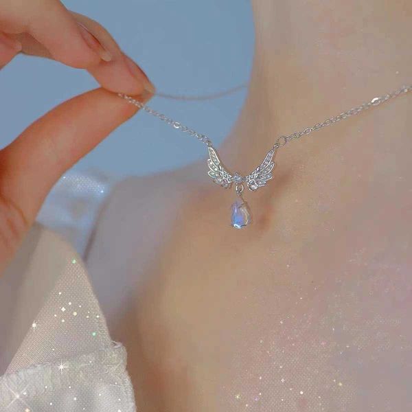 pendant necklaces fashion angel fairy wings heart pendant necklace for women zircon choker clavicle chain sweet wedding girls jewelry gifts, Silver
pendant necklaces fashion angel fairy wings heart pendant necklace for women zircon choker clavicle chain sweet wedding girls jewelry gifts, Silver
