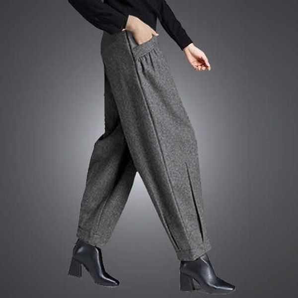 capris warm autumn winter 2022 wool wide leg pants women loose harem pants women's office trousers high waist pants lady black 887b, Black;white
capris warm autumn winter 2022 wool wide leg pants women loose harem pants women's office trousers high waist pants lady black 887b, Black;white
