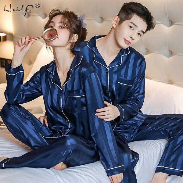 women's sleep lounge couple pijama striped silk pajamas set satin silk stripes long sleeve sleepwear men / women casual lovers nightwea
women's sleep lounge couple pijama striped silk pajamas set satin silk stripes long sleeve sleepwear men / women casual lovers nightwea