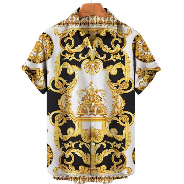 men's casual shirts luxury shirt for men baroque style 3d men's shirt haiian summer oversized buton short sleeve loose male cloth, White;black
men's casual shirts luxury shirt for men baroque style 3d men's shirt haiian summer oversized buton short sleeve loose male cloth, White;black