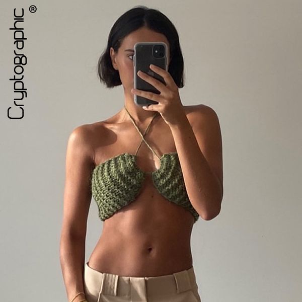 women's tanks camis cryptographic summer knitting halter crop for women sleeveless backless bandage cutout cropped club party outfits, White
women's tanks camis cryptographic summer knitting halter crop for women sleeveless backless bandage cutout cropped club party outfits, White