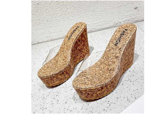 slippers 2022 new summer pvc transparent platform wedges sandals women fashion high heels female summer shoes size j230417, Black
slippers 2022 new summer pvc transparent platform wedges sandals women fashion high heels female summer shoes size j230417, Black