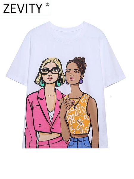 women's tshirt zevity summer women fashion double girls print knitting casual t shirt female basic o neck short sleeve chic white t125
women's tshirt zevity summer women fashion double girls print knitting casual t shirt female basic o neck short sleeve chic white t125