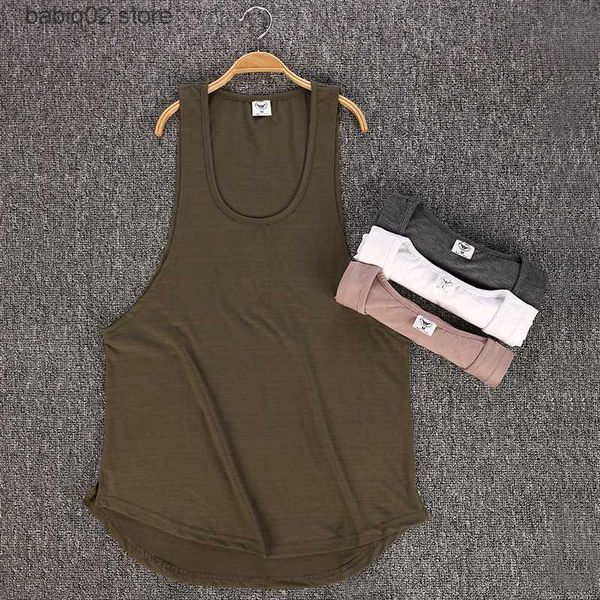 men' tank brand clothing fitness tank men stringer sleeveless bodybuilding muscle shirt workout vest gyms undershirt t230417, White;black
men' tank brand clothing fitness tank men stringer sleeveless bodybuilding muscle shirt workout vest gyms undershirt t230417, White;black