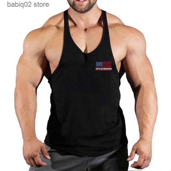men' tank brand gyms clothing men bodybuilding and fitness stringer tank vest sportswear undershirt muscle workout singlets t230417, White;black
men' tank brand gyms clothing men bodybuilding and fitness stringer tank vest sportswear undershirt muscle workout singlets t230417, White;black