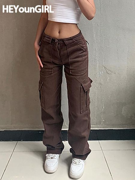 capris heyoungirl casual brown jeans woman high waisted cargo pants women pocket fashion straight long trousers ladies streetwear, Black;white
capris heyoungirl casual brown jeans woman high waisted cargo pants women pocket fashion straight long trousers ladies streetwear, Black;white