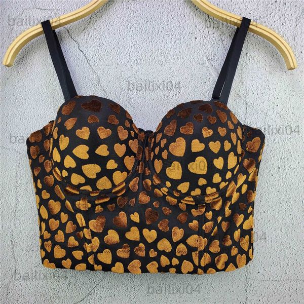 women's tanks camis autumn new velvet love pattern camisole women backless cropped push up bustier bra night club party tank y3304 t23, White
women's tanks camis autumn new velvet love pattern camisole women backless cropped push up bustier bra night club party tank y3304 t23, White