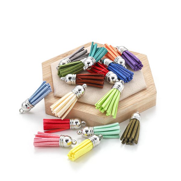 10/20/60pcs 38mm leather tassel fringe keychain strap jewelry fiber fringe suede tassel key chains for diy jewelry accessories jewelry makin, Blue;slivery
10/20/60pcs 38mm leather tassel fringe keychain strap jewelry fiber fringe suede tassel key chains for diy jewelry accessories jewelry makin, Blue;slivery