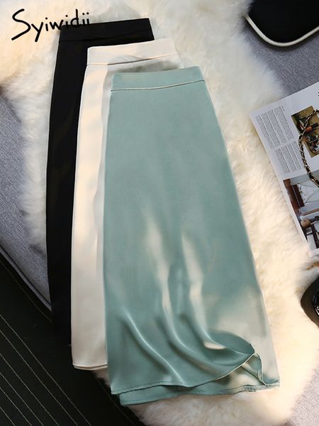 skirts syiwidii silk satin long skirts for women 4 seasons elegant female midi a line skirt side zipper back elastic band fashion skirt 2304, Black
skirts syiwidii silk satin long skirts for women 4 seasons elegant female midi a line skirt side zipper back elastic band fashion skirt 2304, Black