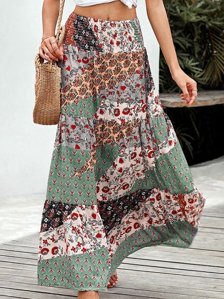 skirts boho floral long skirts women summer printed high waist maxi skirt casual loose beach holiday famale big swing skirt 230417, Black
skirts boho floral long skirts women summer printed high waist maxi skirt casual loose beach holiday famale big swing skirt 230417, Black