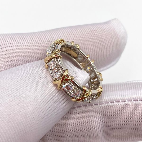 designer luxury ladies cross band x gold rings with 16 diamonds fashion rings classic jewelry 18k silver plated for women men lover couple&#
designer luxury ladies cross band x gold rings with 16 diamonds fashion rings classic jewelry 18k silver plated for women men lover couple&#