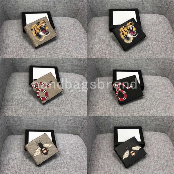 luxurys designers men animal short wallet leather black snake tiger bee wallets women short style purse wallet card holders with g2684, Red;black
luxurys designers men animal short wallet leather black snake tiger bee wallets women short style purse wallet card holders with g2684, Red;black