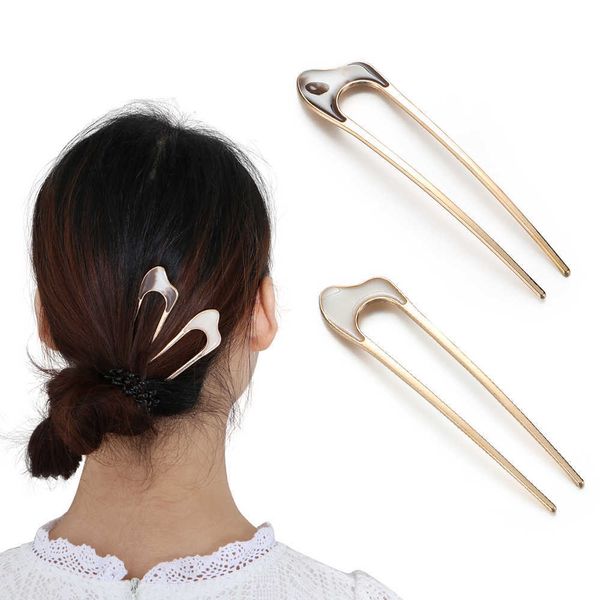 hairpins new fashion u shape hair clip metal hair stick vintage metallic curved hair fork hairpin women styling tools hair accessories w0417, Golden;silver
hairpins new fashion u shape hair clip metal hair stick vintage metallic curved hair fork hairpin women styling tools hair accessories w0417, Golden;silver