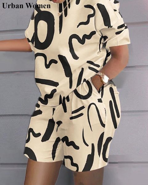 women's tracksuits summer fashion casual two piece set sports style loose print tshirt shorts suit 230417, Gray
women's tracksuits summer fashion casual two piece set sports style loose print tshirt shorts suit 230417, Gray