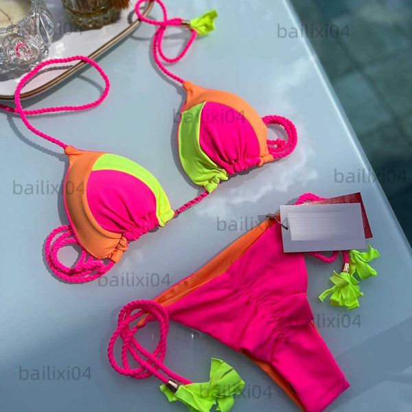 women's swimwear micro bikini push up women swimsuits 2023 bikini set brazilian female swimwear block color biquini bathing suit beachw, White;black
women's swimwear micro bikini push up women swimsuits 2023 bikini set brazilian female swimwear block color biquini bathing suit beachw, White;black