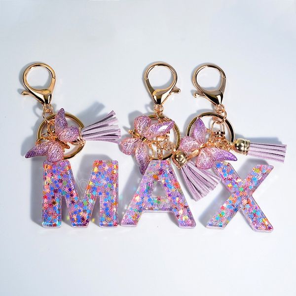classic snowflakes 26 letters keychain pink purple resin initial alphabet keyrings with butterfly tassel for women purse handbag, Silver
classic snowflakes 26 letters keychain pink purple resin initial alphabet keyrings with butterfly tassel for women purse handbag, Silver