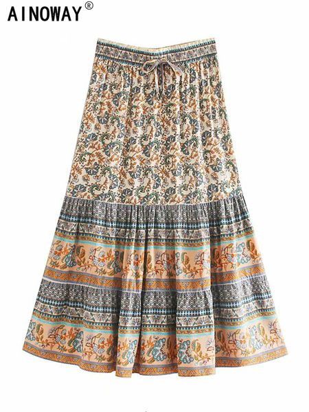 skirts vintage chic hippie women floral peacock printed high waist beach bohemian skirts ladies rayon cotton a-line midi boho skirt 230417, Black
skirts vintage chic hippie women floral peacock printed high waist beach bohemian skirts ladies rayon cotton a-line midi boho skirt 230417, Black