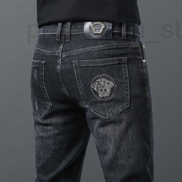 men's jeans designer high end jeans men's 2022 small straight elastic slim fitting korean version black embroidered pants mrf3, Blue
men's jeans designer high end jeans men's 2022 small straight elastic slim fitting korean version black embroidered pants mrf3, Blue