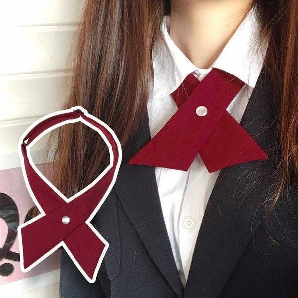 solid color slender cross bow tie jk blouse school uniform knot accessories all, Black;gray
solid color slender cross bow tie jk blouse school uniform knot accessories all, Black;gray