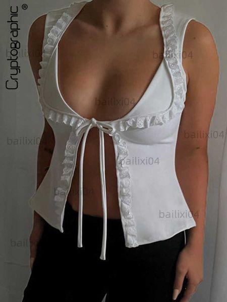 women's tanks camis cryptographic elegant y2k tie front for women club party lace floral crop streetwear fairycore summer clothes t23, White
women's tanks camis cryptographic elegant y2k tie front for women club party lace floral crop streetwear fairycore summer clothes t23, White