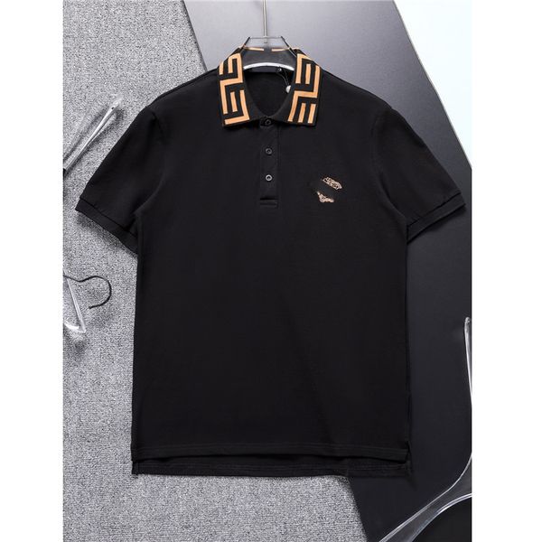 designer men's polo black and white head brand fashion casual upscale 100% cotton breathable anti-wrinkle slim commercial lapel short s, White;black
designer men's polo black and white head brand fashion casual upscale 100% cotton breathable anti-wrinkle slim commercial lapel short s, White;black