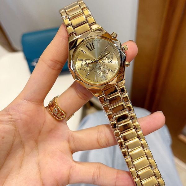 luxury womens watch brand designer lady gold watches stainless steel band 38mm quartz fashion wristwatch christmas birthday mother's da, Slivery;brown
luxury womens watch brand designer lady gold watches stainless steel band 38mm quartz fashion wristwatch christmas birthday mother's da, Slivery;brown