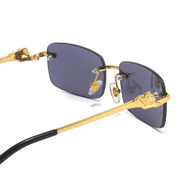 622s rti glasses designer sunglasses for women sunglass new leopard head frameless men male personality fashion with myopic optical glasses, White;black
622s rti glasses designer sunglasses for women sunglass new leopard head frameless men male personality fashion with myopic optical glasses, White;black