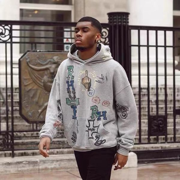 rh spring summer men's and women's sweatshirt letter pattern fashion sports casual hoodie multicolor, Black
rh spring summer men's and women's sweatshirt letter pattern fashion sports casual hoodie multicolor, Black