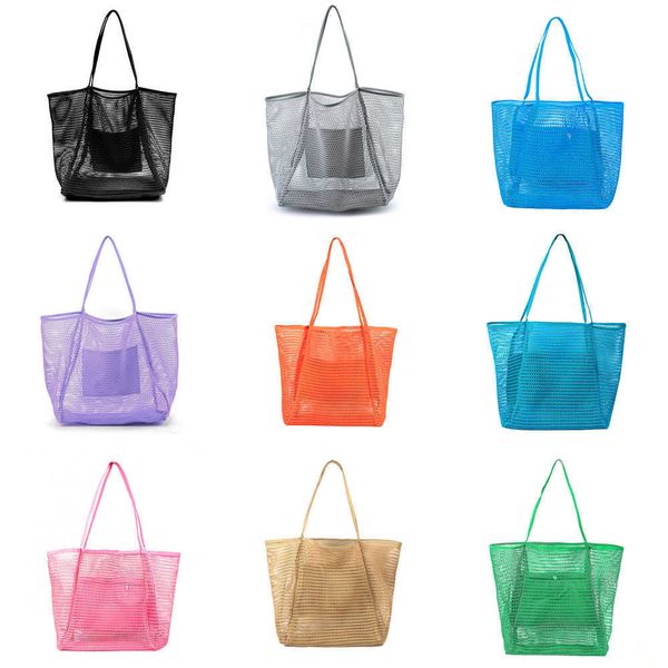 tourism one-shoulder mesh simple handbag for men and women portable beach bag 230314
tourism one-shoulder mesh simple handbag for men and women portable beach bag 230314