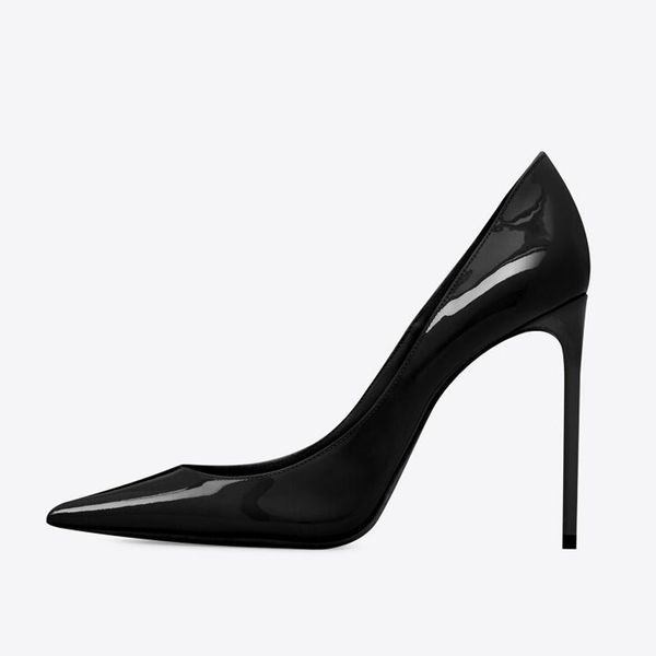 fashion women sandals pump trendy zoe 105 mm pumps in matte patent leather italy black pointed toe designer wedding party sandal high heels
fashion women sandals pump trendy zoe 105 mm pumps in matte patent leather italy black pointed toe designer wedding party sandal high heels