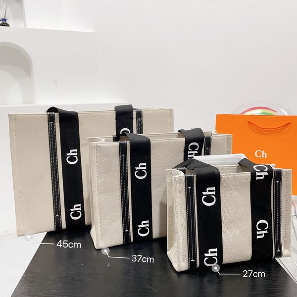 WOODY Shopping Bags Women Canvas Totes Designer Fashioon Summer Beach Shoulder Bag Crossbody Purses High Quality Handbags 27cm 37cm 45cm, Beige1-27cm
WOODY Shopping Bags Women Canvas Totes Designer Fashioon Summer Beach Shoulder Bag Crossbody Purses High Quality Handbags 27cm 37cm 45cm, Beige1-27cm