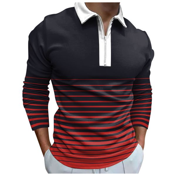 men's polos men polo shirts color matching men clothing fashion loose lapel zipper 3d digital printing long sleeve t shirt 230417, White;black
men's polos men polo shirts color matching men clothing fashion loose lapel zipper 3d digital printing long sleeve t shirt 230417, White;black