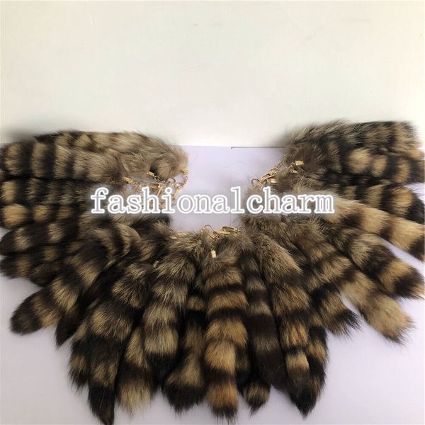 wholesale 50pcs/lot -25cm/10" real american raccoon fur tail keychain bag charm cosplay toy pendant tassels, Silver
wholesale 50pcs/lot -25cm/10" real american raccoon fur tail keychain bag charm cosplay toy pendant tassels, Silver