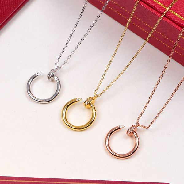 classic nail inlaid diamond pendant necklaces titanium steel designer for women men luxury jewlery gifts woman girl gold silver rose gold wh
classic nail inlaid diamond pendant necklaces titanium steel designer for women men luxury jewlery gifts woman girl gold silver rose gold wh