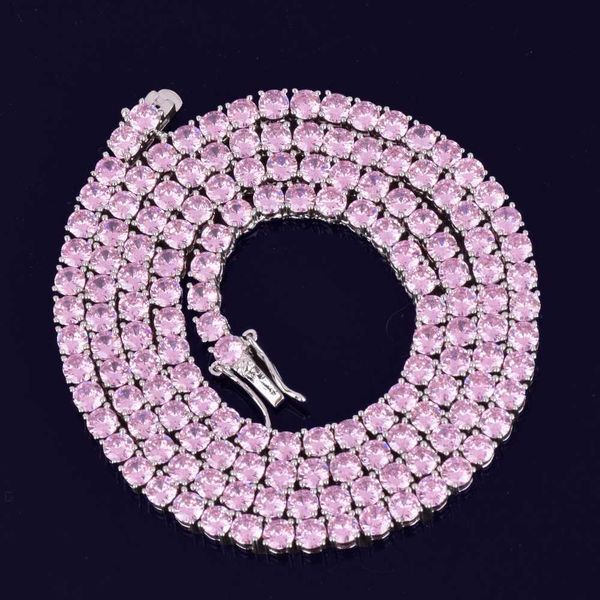 rts tennis necklace 3mm 16" 18" 20" 22" 24" 30" lab pink diamond cz out hip hop tennis chain necklace, Silver
rts tennis necklace 3mm 16" 18" 20" 22" 24" 30" lab pink diamond cz out hip hop tennis chain necklace, Silver