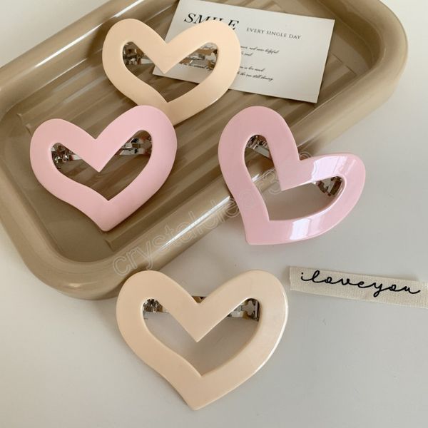 korean hair clips for women simple elegance solid colour love heart shape barrettes girls hair accessories hairclip, Slivery;white
korean hair clips for women simple elegance solid colour love heart shape barrettes girls hair accessories hairclip, Slivery;white