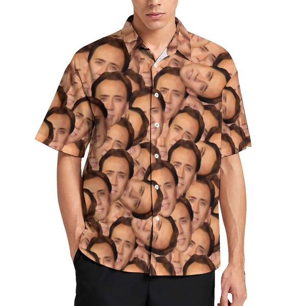 men's casual shirts nicolas cage beach shirt male funny nicholas print casual shirts haiian short sleeve design novelty oversize blouse, White;black
men's casual shirts nicolas cage beach shirt male funny nicholas print casual shirts haiian short sleeve design novelty oversize blouse, White;black