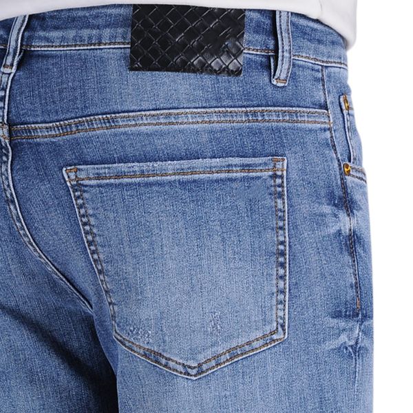 men's jeans spring summer thin denim slim fit european american high-end brand small straight pants jh2011-6, Blue
men's jeans spring summer thin denim slim fit european american high-end brand small straight pants jh2011-6, Blue